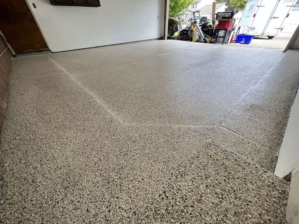 Two-Car Garage — Flake Epoxy